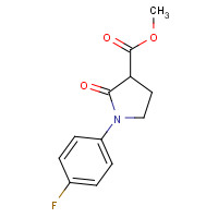946505-20-0 methyl 1-(4-fluorophenyl)-2-oxopyrrolidine-3-carboxylate chemical structure