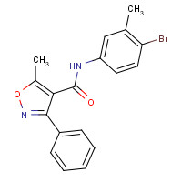 432515-74-7 N-(4-bromo-3-methylphenyl)-5-methyl-3-phenyl-1,2-oxazole-4-carboxamide chemical structure