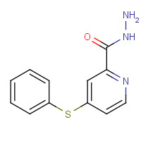64064-57-9 4-phenylsulfanylpyridine-2-carbohydrazide chemical structure