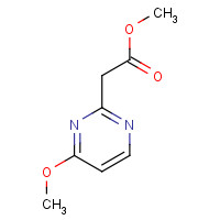 63155-15-7 methyl 2-(4-methoxypyrimidin-2-yl)acetate chemical structure