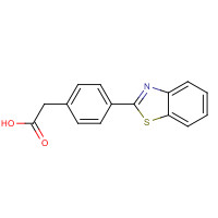 2406-73-7 2-[4-(1,3-benzothiazol-2-yl)phenyl]acetic acid chemical structure