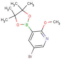 1073353-75-9 5-bromo-2-methoxy-3-(4,4,5,5-tetramethyl-1,3,2-dioxaborolan-2-yl)pyridine chemical structure