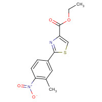 885278-57-9 ethyl 2-(3-methyl-4-nitrophenyl)-1,3-thiazole-4-carboxylate chemical structure