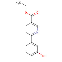 341006-15-3 ethyl 6-(3-hydroxyphenyl)pyridine-3-carboxylate chemical structure