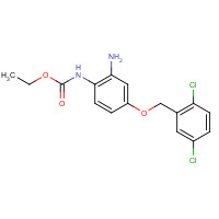 1043424-92-5 ethyl N-[2-amino-4-[(2,5-dichlorophenyl)methoxy]phenyl]carbamate chemical structure