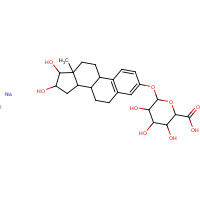 15087-06-6 6-[(16,17-dihydroxy-13-methyl-6,7,8,9,11,12,14,15,16,17-decahydrocyclopenta[a]phenanthren-3-yl)oxy]-3,4,5-trihydroxyoxane-2-carboxylic acid;sodium chemical structure