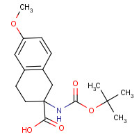 885274-19-1 6-methoxy-2-[(2-methylpropan-2-yl)oxycarbonylamino]-3,4-dihydro-1H-naphthalene-2-carboxylic acid chemical structure