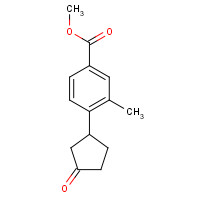 872614-14-7 methyl 3-methyl-4-(3-oxocyclopentyl)benzoate chemical structure