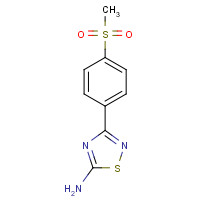 1092294-18-2 3-(4-methylsulfonylphenyl)-1,2,4-thiadiazol-5-amine chemical structure