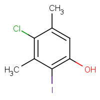 38730-45-9 4-chloro-2-iodo-3,5-dimethylphenol chemical structure