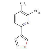 53913-07-8 6-(furan-3-yl)-2,3-dimethylpyridine chemical structure
