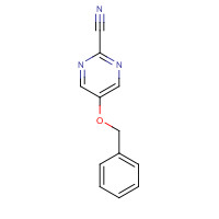 166672-22-6 5-phenylmethoxypyrimidine-2-carbonitrile chemical structure