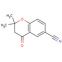 121021-88-3 2,2-dimethyl-4-oxo-3H-chromene-6-carbonitrile chemical structure