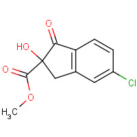 144172-24-7 methyl 6-chloro-2-hydroxy-3-oxo-1H-indene-2-carboxylate chemical structure