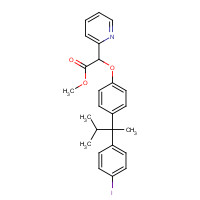 1092769-10-2 methyl 2-[4-[2-(4-iodophenyl)-3-methylbutan-2-yl]phenoxy]-2-pyridin-2-ylacetate chemical structure