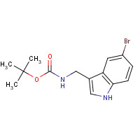 339282-64-3 tert-butyl N-[(5-bromo-1H-indol-3-yl)methyl]carbamate chemical structure