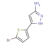 502133-10-0 5-(5-bromothiophen-2-yl)-1H-pyrazol-3-amine chemical structure