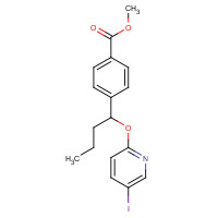 1393125-54-6 methyl 4-[1-(5-iodopyridin-2-yl)oxybutyl]benzoate chemical structure
