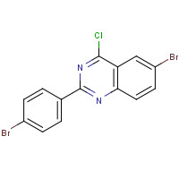 885277-83-8 6-bromo-2-(4-bromophenyl)-4-chloroquinazoline chemical structure
