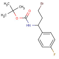 924817-75-4 tert-butyl N-[3-bromo-1-(4-fluorophenyl)propyl]carbamate chemical structure