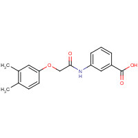 319489-60-6 3-[[2-(3,4-dimethylphenoxy)acetyl]amino]benzoic acid chemical structure