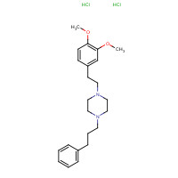 165377-44-6 1-[2-(3,4-dimethoxyphenyl)ethyl]-4-(3-phenylpropyl)piperazine;dihydrochloride chemical structure
