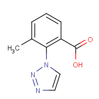 1293285-81-0 3-methyl-2-(triazol-1-yl)benzoic acid chemical structure