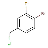 1214322-98-1 1-bromo-4-(chloromethyl)-2-fluorobenzene chemical structure