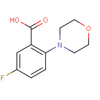 1096880-75-9 5-fluoro-2-morpholin-4-ylbenzoic acid chemical structure