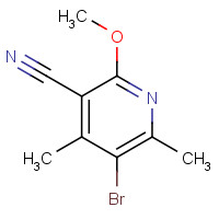 113893-02-0 5-bromo-2-methoxy-4,6-dimethylpyridine-3-carbonitrile chemical structure
