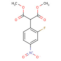188975-47-5 dimethyl 2-(2-fluoro-4-nitrophenyl)propanedioate chemical structure