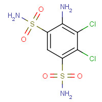 5250-72-6 4-amino-5,6-dichlorobenzene-1,3-disulfonamide chemical structure