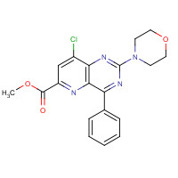 1240123-47-0 methyl 8-chloro-2-morpholin-4-yl-4-phenylpyrido[3,2-d]pyrimidine-6-carboxylate chemical structure