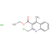 1009306-52-8 ethyl 2-(chloromethyl)-4-methylquinoline-3-carboxylate;hydrochloride chemical structure