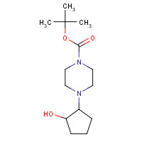 1267023-34-6 tert-butyl 4-(2-hydroxycyclopentyl)piperazine-1-carboxylate chemical structure