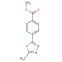 201050-72-8 methyl 4-(5-methyl-1,3,4-oxadiazol-2-yl)benzoate chemical structure