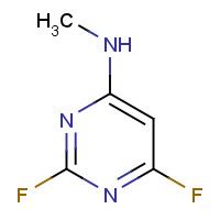 165258-58-2 2,6-difluoro-N-methylpyrimidin-4-amine chemical structure
