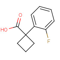 151157-48-1 1-(2-fluorophenyl)cyclobutane-1-carboxylic acid chemical structure