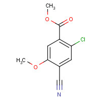 1141474-38-5 methyl 2-chloro-4-cyano-5-methoxybenzoate chemical structure