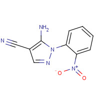 65973-69-5 5-amino-1-(2-nitrophenyl)pyrazole-4-carbonitrile chemical structure