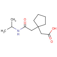 716362-56-0 2-[1-[2-oxo-2-(propan-2-ylamino)ethyl]cyclopentyl]acetic acid chemical structure