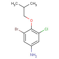 1426806-64-5 3-bromo-5-chloro-4-(2-methylpropoxy)aniline chemical structure