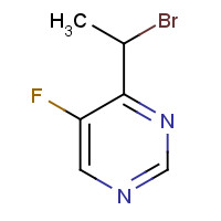 188416-47-9 4-(1-bromoethyl)-5-fluoropyrimidine chemical structure