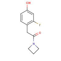 1402555-51-4 1-(azetidin-1-yl)-2-(2-fluoro-4-hydroxyphenyl)ethanone chemical structure