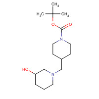 184969-12-8 tert-butyl 4-[(3-hydroxypiperidin-1-yl)methyl]piperidine-1-carboxylate chemical structure