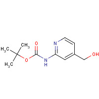 304873-62-9 tert-butyl N-[4-(hydroxymethyl)pyridin-2-yl]carbamate chemical structure