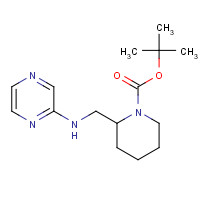 475105-58-9 tert-butyl 2-[(pyrazin-2-ylamino)methyl]piperidine-1-carboxylate chemical structure