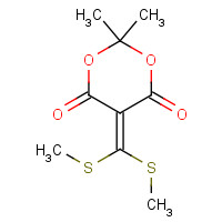 100981-05-3 5-[bis(methylsulfanyl)methylidene]-2,2-dimethyl-1,3-dioxane-4,6-dione chemical structure