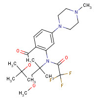 1108746-45-7 tert-butyl 2-[(1-methoxy-2-methylpropan-2-yl)-(2,2,2-trifluoroacetyl)amino]-4-(4-methylpiperazin-1-yl)benzoate chemical structure