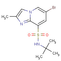 1272356-86-1 6-bromo-N-tert-butyl-2-methylimidazo[1,2-a]pyridine-8-sulfonamide chemical structure